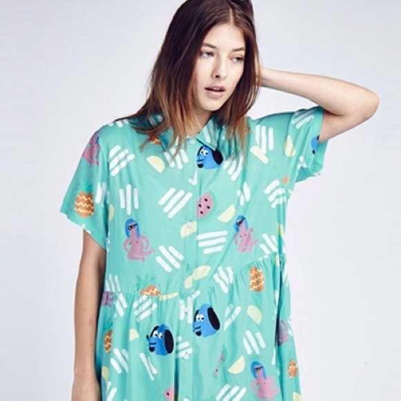 Lazy Oaf Tropical Flavour (Rare!) Shirtdress - Picture 3 of 13